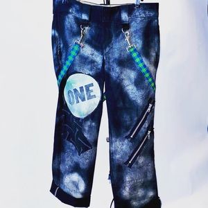 COPY - Custom Dickies bondage pants w plaid straps
